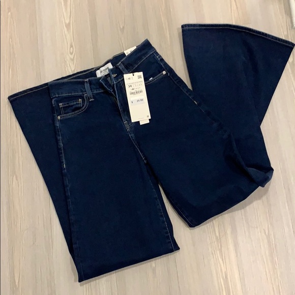 Zara Denim - Hi-Rise Palazzo Zara Jeans